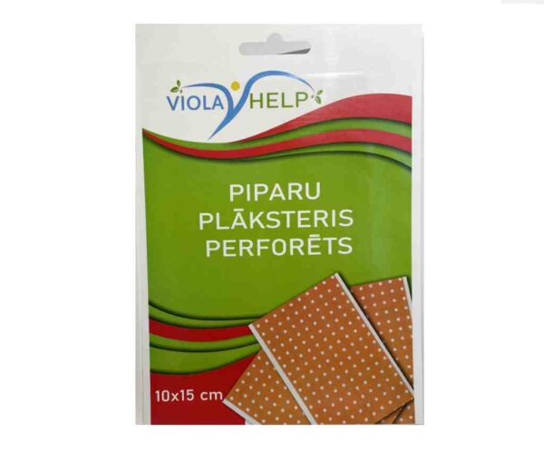 Pepper plaster perforated 10x15cm VIOLA Help